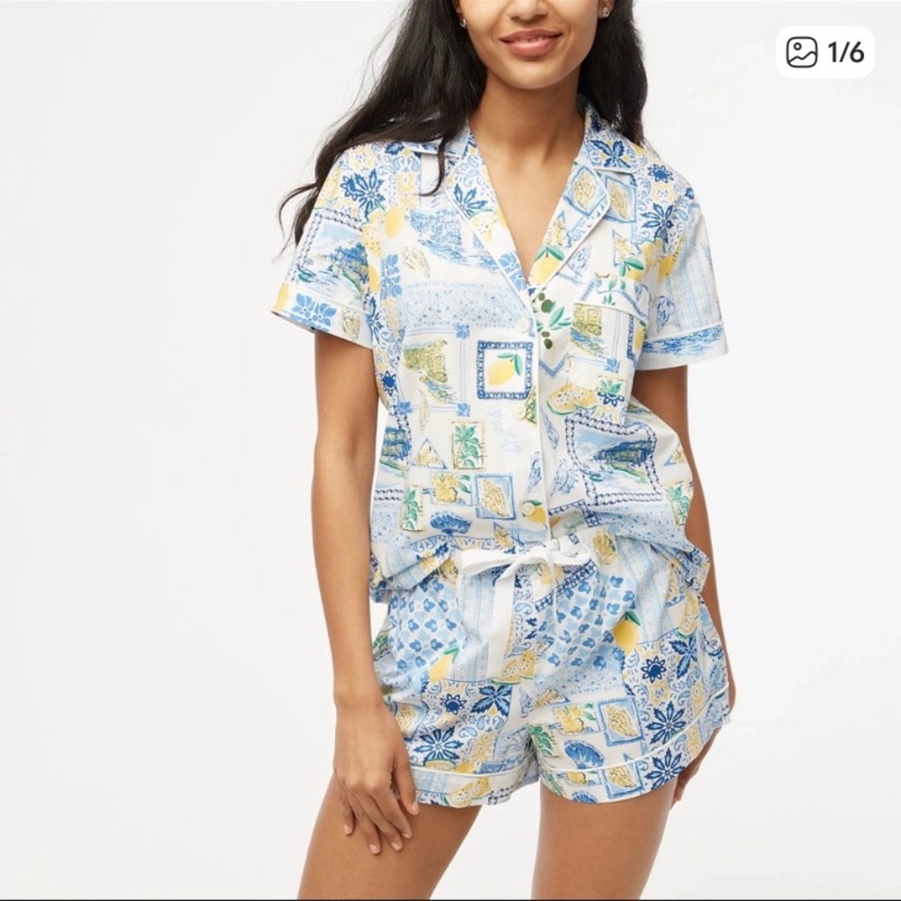J. Crew Two Piece Pajama Set Women’s XXL